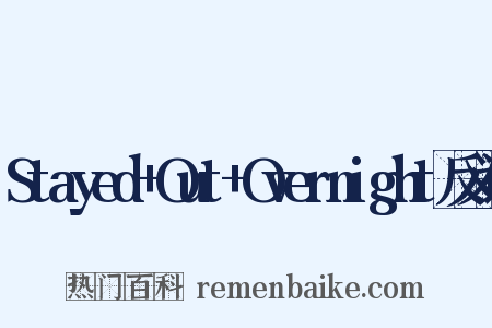 Stayed+Out+Overnight反义词是什么意思的图片
